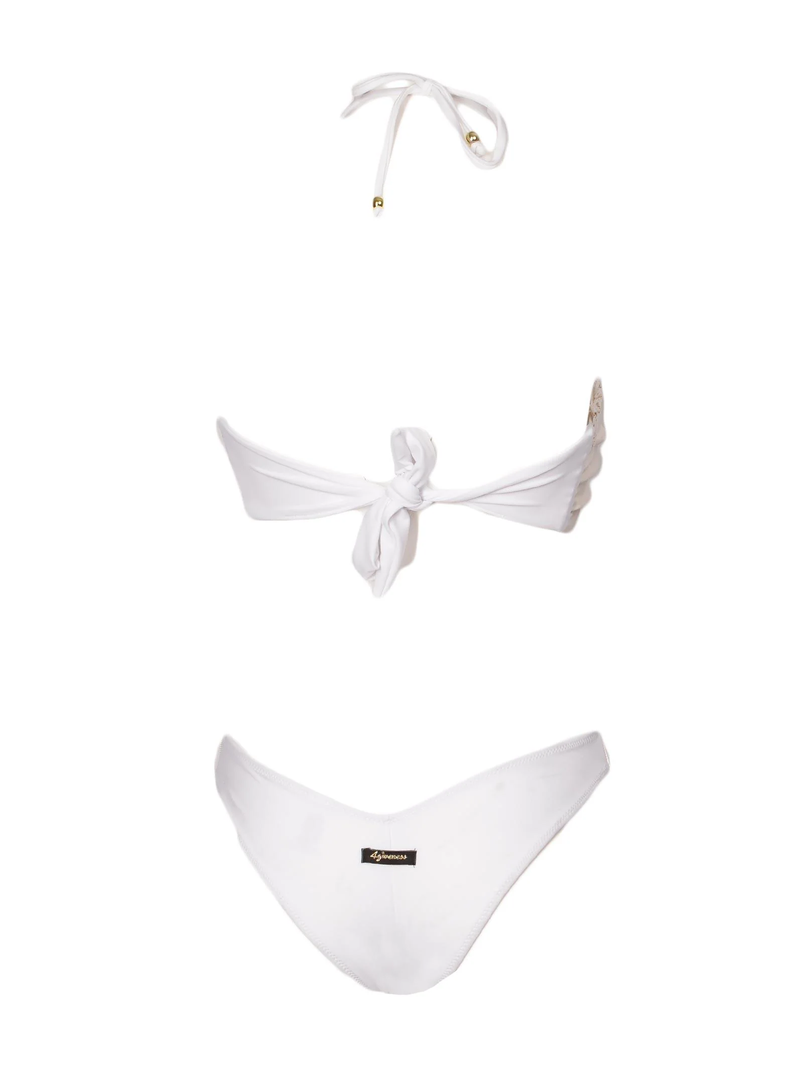 Bikini a fascia bianca Burlesque lace - Image 3