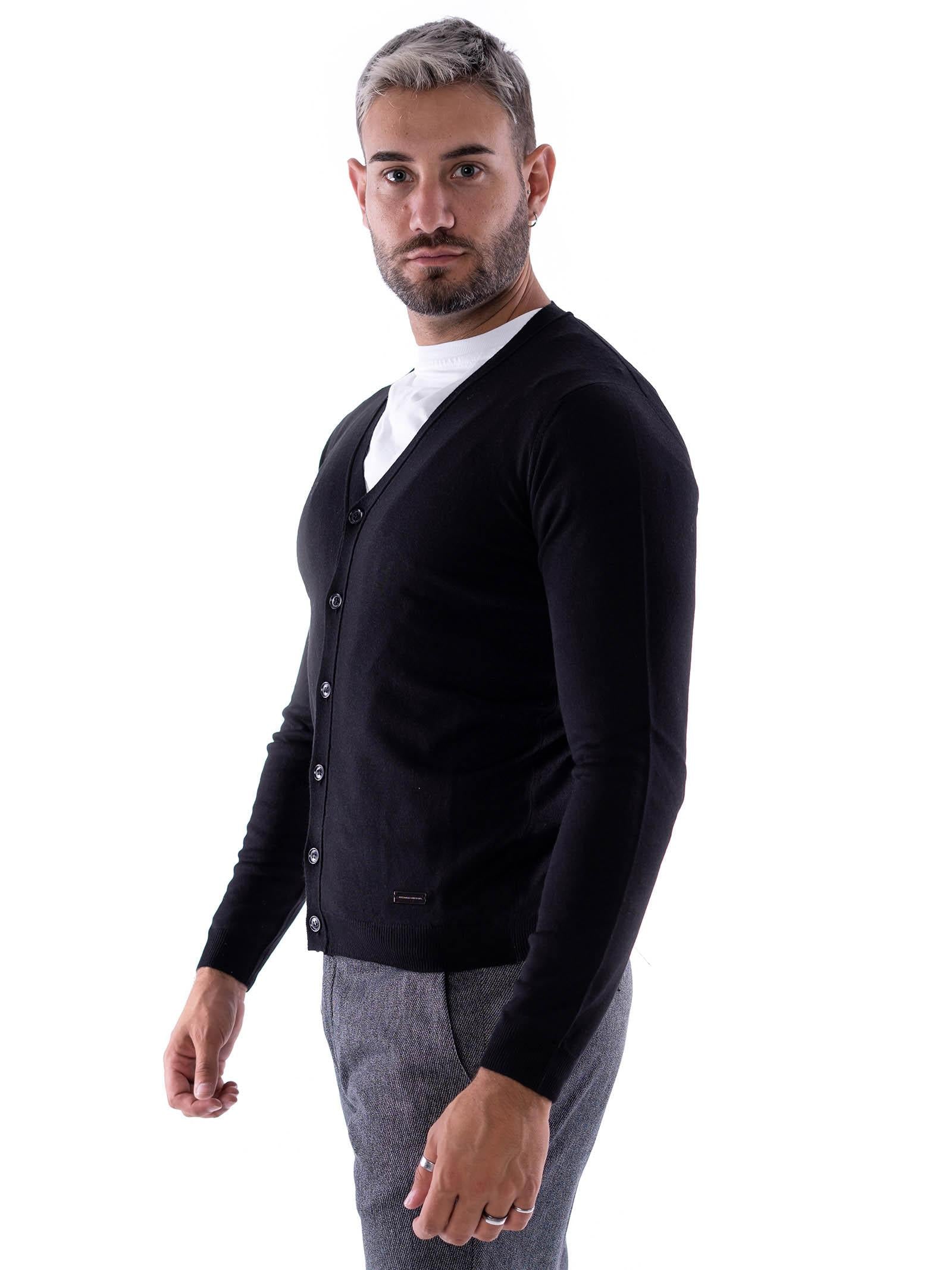 Cardigan nero Alessandro Dell'acqua - Image 3