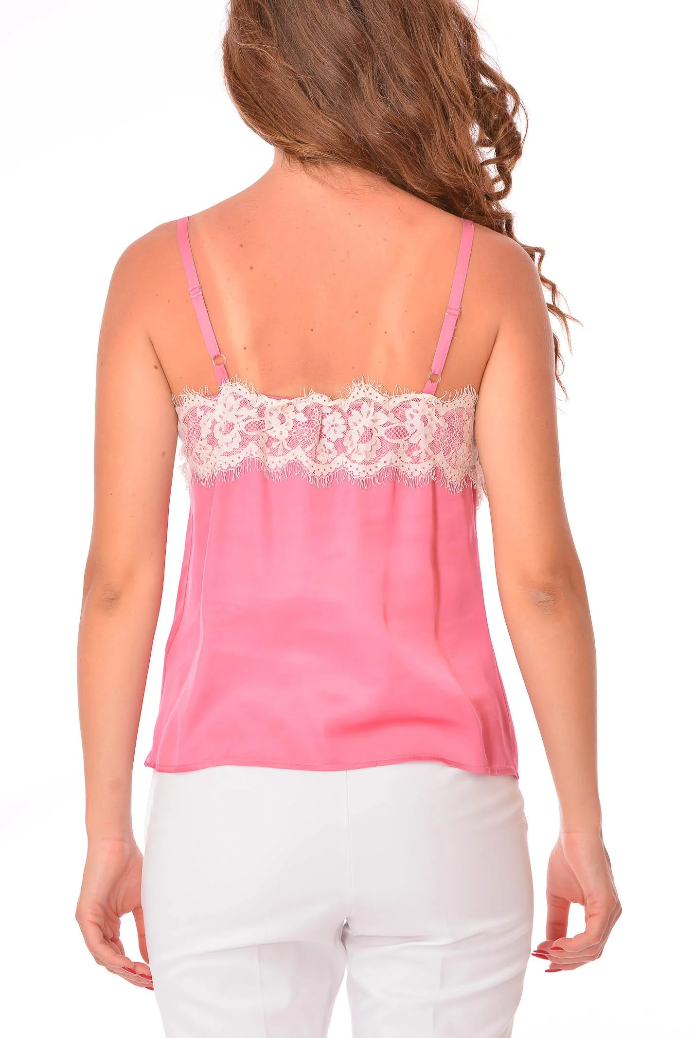 Top rosa con pizzo - Image 3