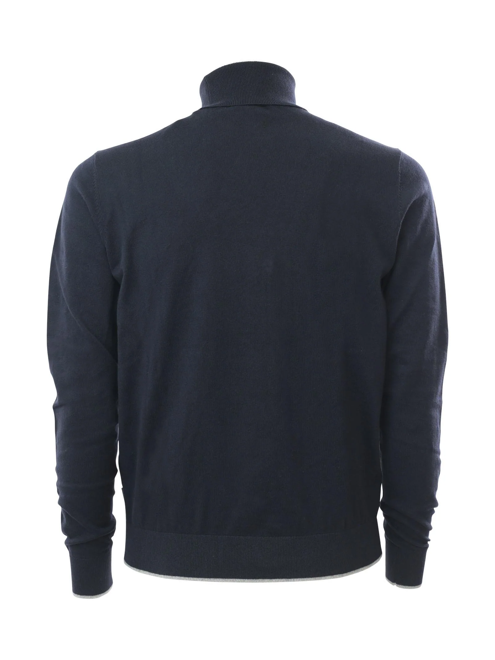 Maglioncino collo alto blu A|X - Image 3