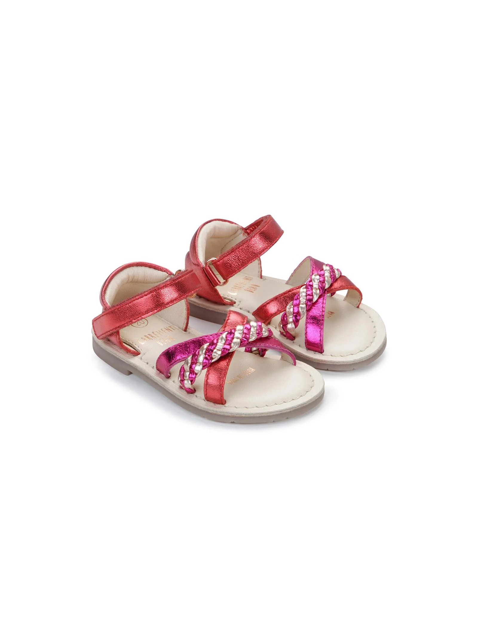 Sandali fucsia e pesca con intreccio - Image 4