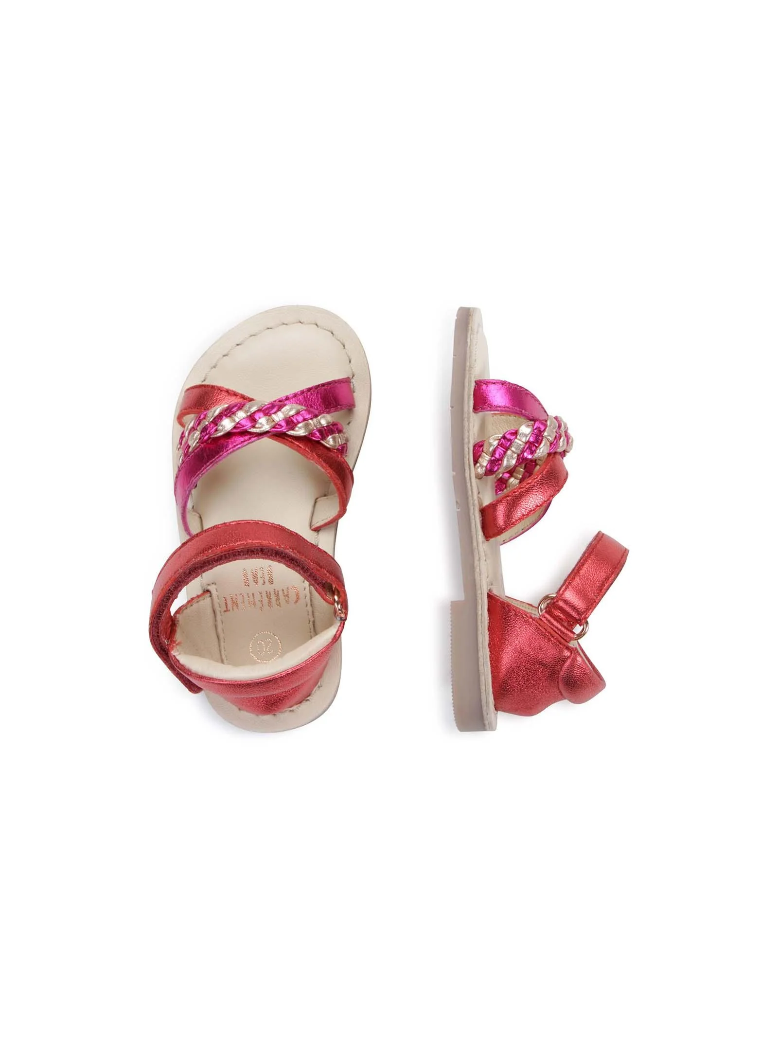 Sandali fucsia e pesca con intreccio - Image 5