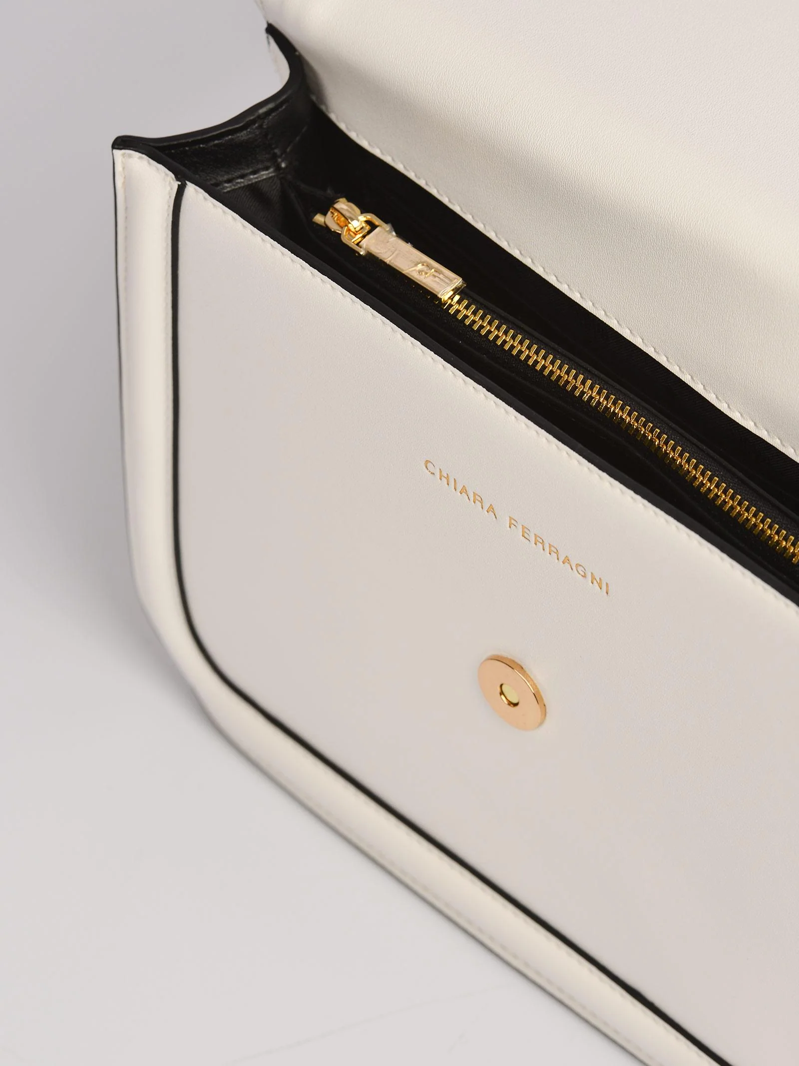 Borsa a tracolla bianca eyelike metal fram - Image 4