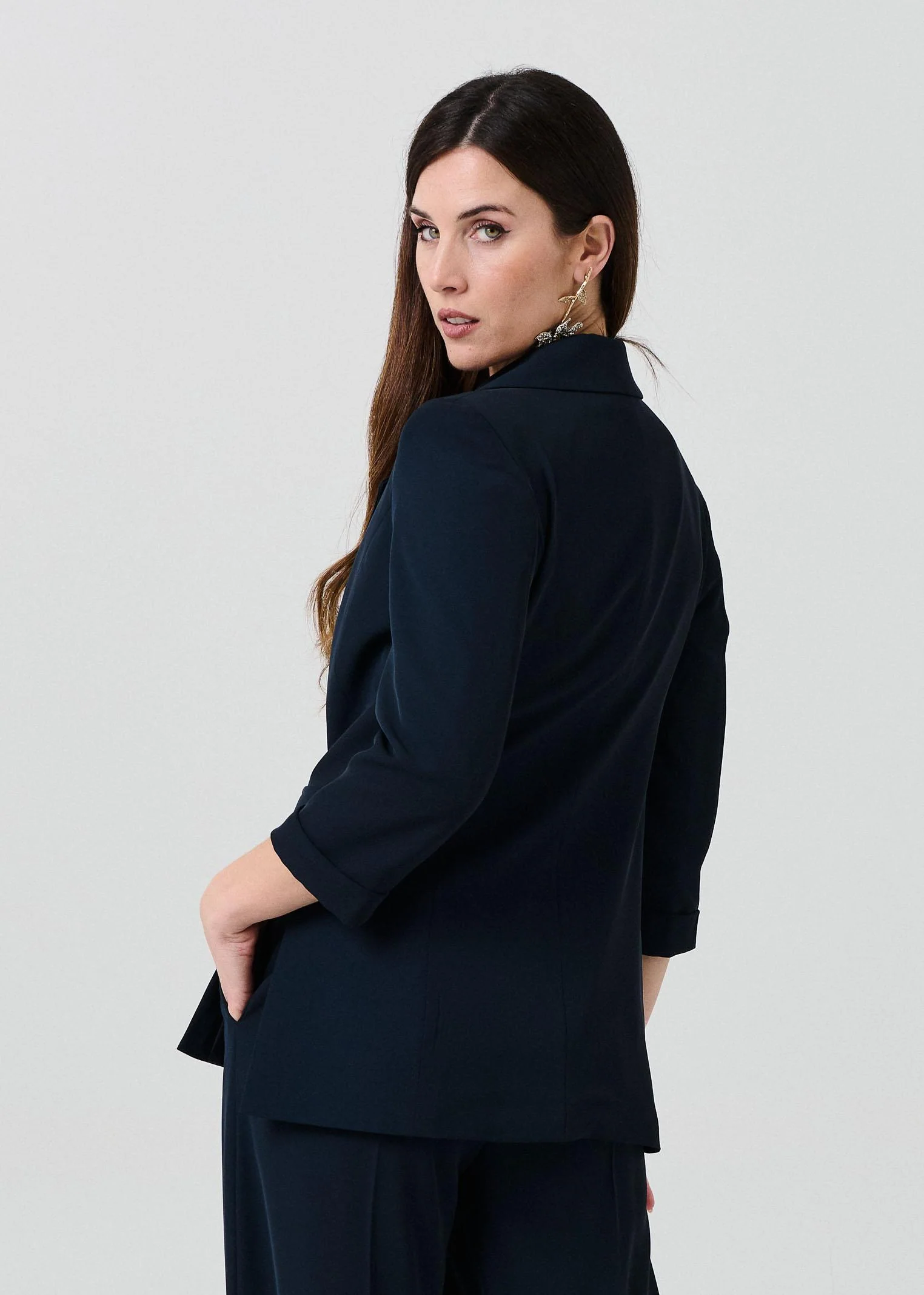 Giacca doppiopetto "Kadì Spacchi" Armoire blu - Image 3