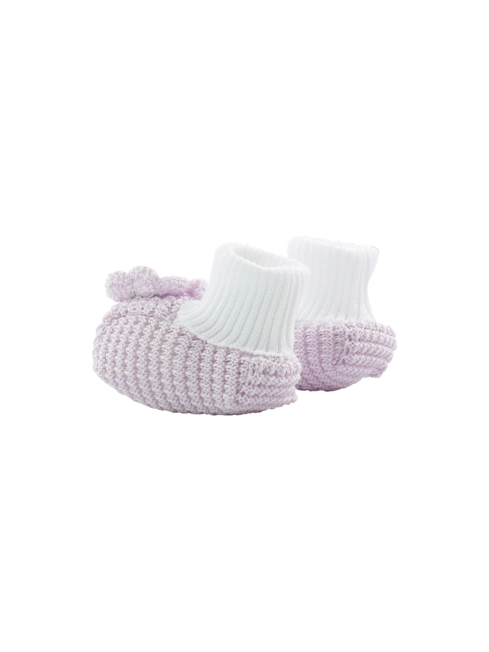 Babbucce in filo con ricamo a uncinetto lilla - Image 3