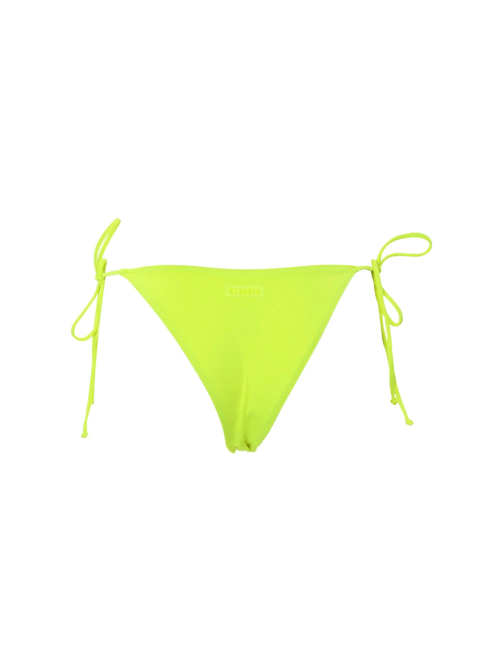 Costume slip giallo fluo con laccetti - Image 3