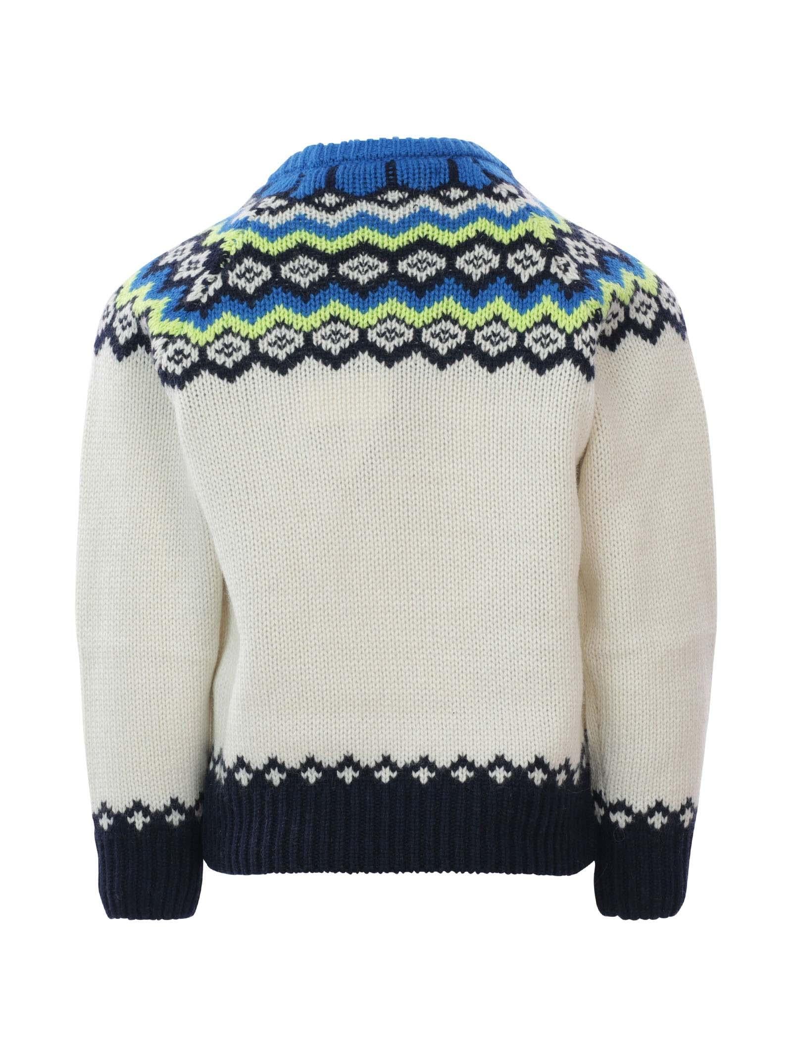 Maglioncino panna e blu Icelandic - Image 3