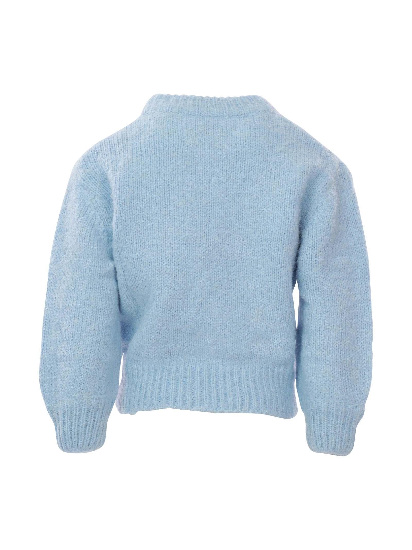 Maglione azzurro con nuvolette al over - Image 3