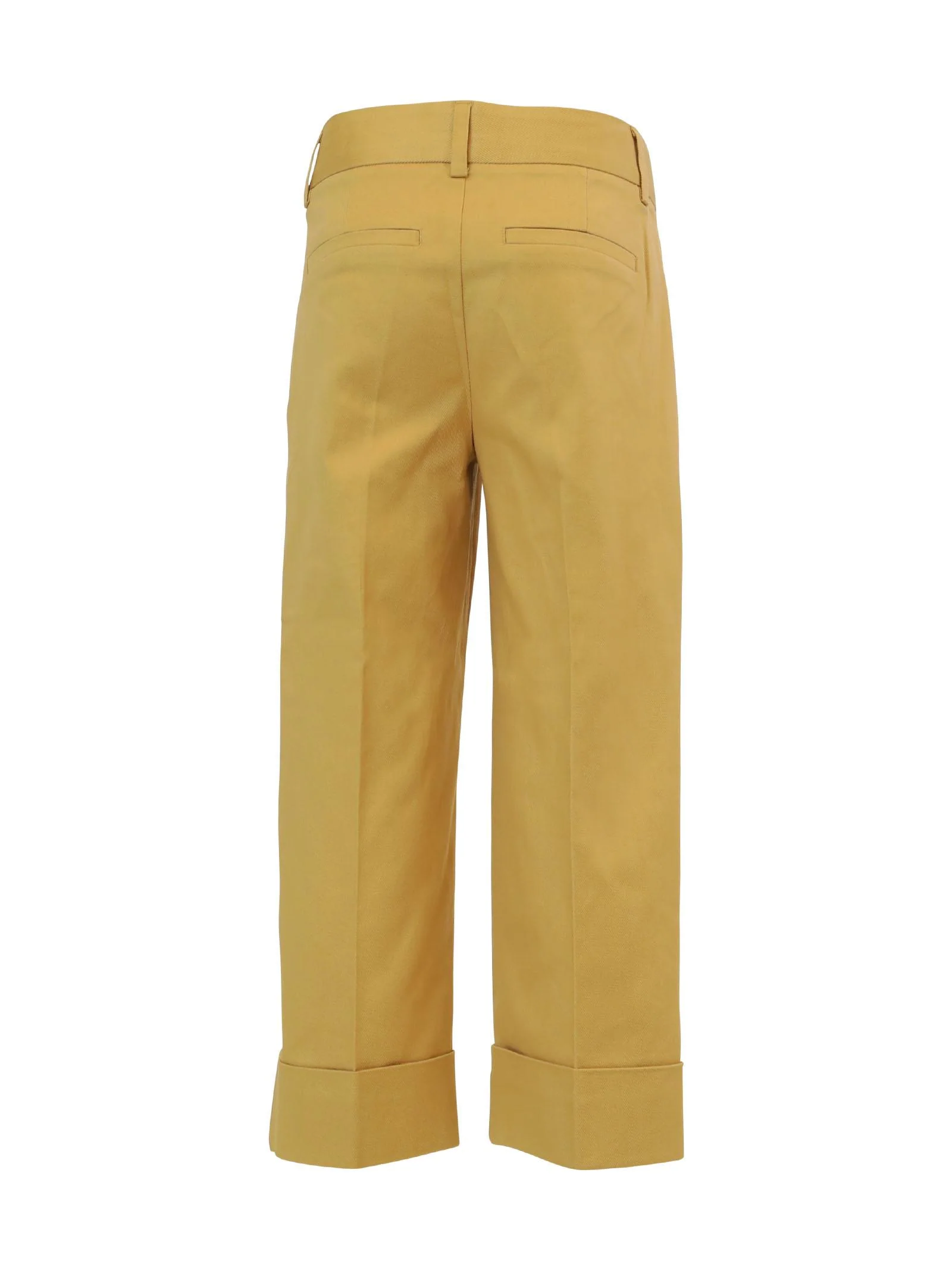 Pantalone palazzo beige con ciondolo logo - Image 3